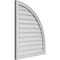 Ekena Millwork Quarter Round Top Right Surface Mount PVC Gable Vent w/ 2"W x 1-1/2"P Brickmould Frame, 28"W x 34"H GVPQR28X3402SN - alternate 4